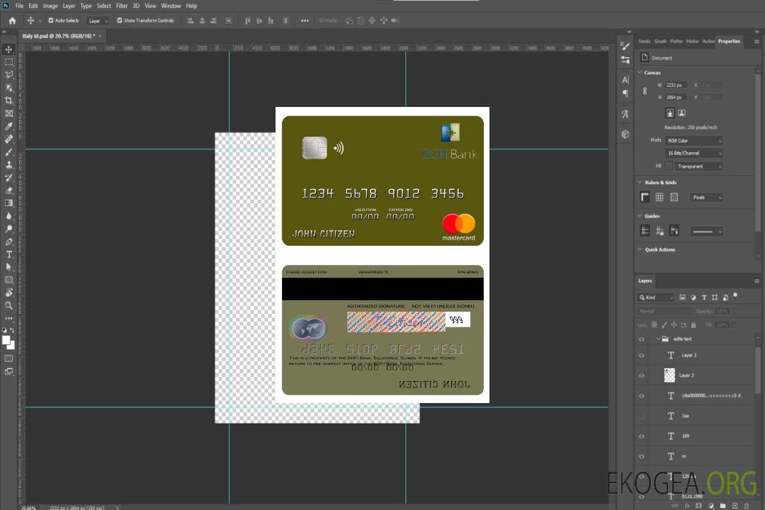 Mastercard BGFI Bank de Guinée Equatoriale template Mastercard BGFI Bank de Guinée Equatoriale template